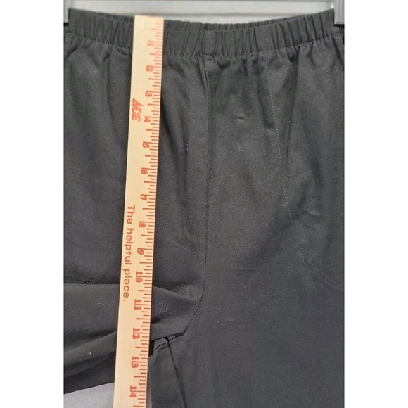 Quaker Factory Black Straight Leg Cotton Pants Womens Size Small Made In USA - Picture 4 of 9